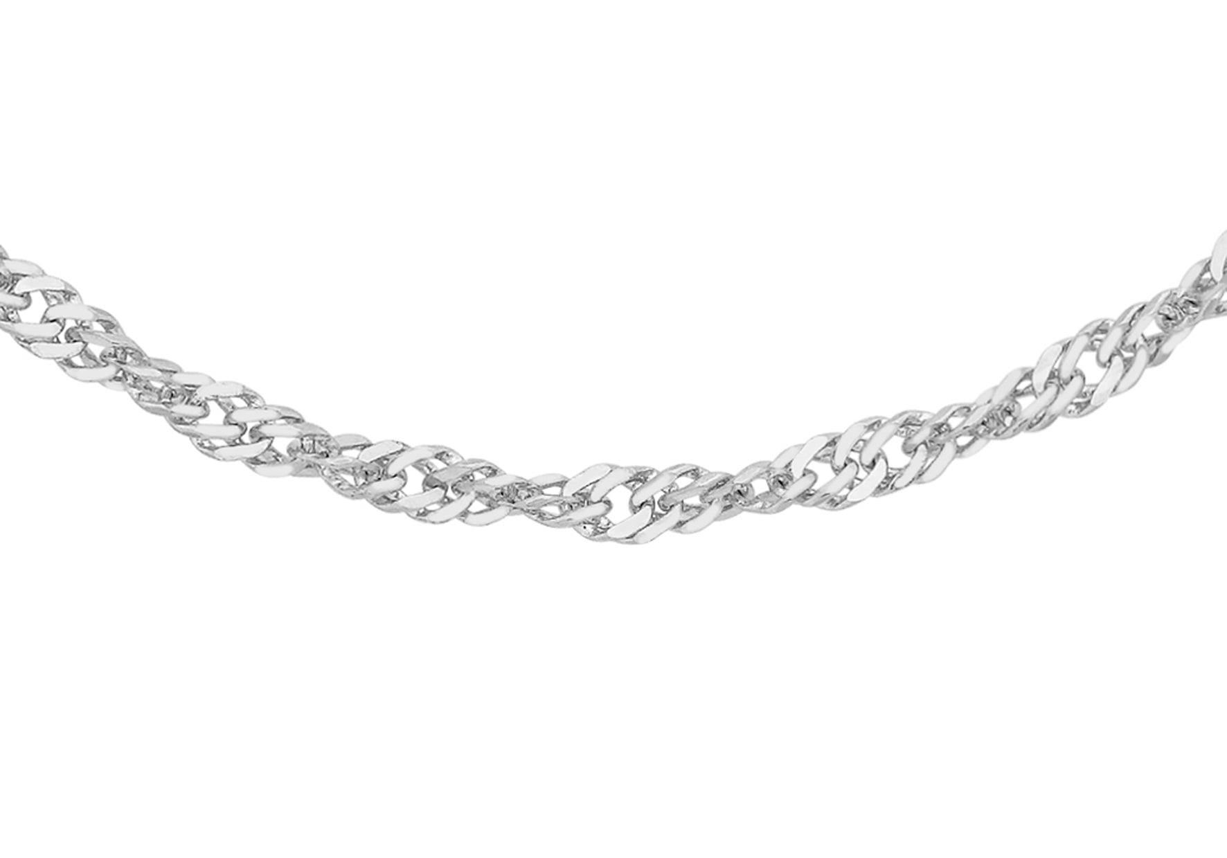 White gold sales twist chain