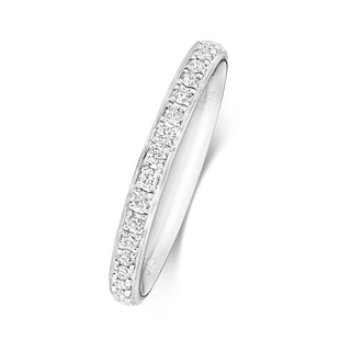 9ct White Gold Diamond Eternity Ring