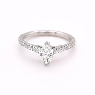 Platinum 0.50ct Marquise Cut Diamond ring