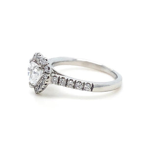 Platinum Heart-Shaped Diamond Ring