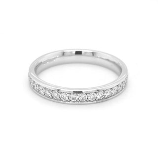 18ct White Gold 0.39ct Diamond Set Half Eternity Ring