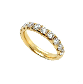 18K Yellow Gold 1.32ct Round Brilliant Diamond Eternity Ring