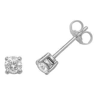 18K White Gold 0.50ct Diamond Stud Earrings