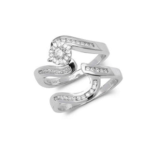 9ct White Gold Diamond Bridal Set 0.50ct