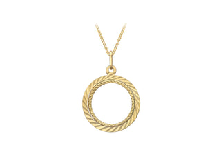 9ct Yellow Gold Coin Mount Pendant