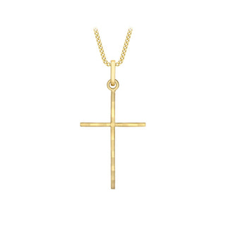 9K Yellow Gold Fancy Cross Pendant