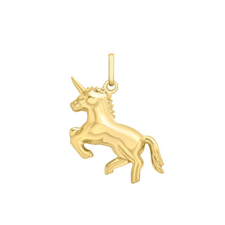 9K Yellow Gold Unicorn Pendant