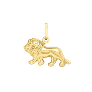 9K Yellow Gold Lion Pendant