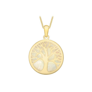 9K Yellow Gold Tree Of Life Pendant