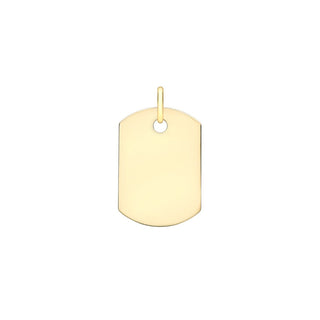 9K Yellow Gold Octagonal Pendant