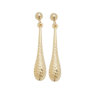 9ct Yellow Gold Drop Earrings