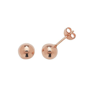 9ct Rose Gold 5mm Ball Stud Earrings