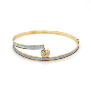 9K Yellow Gold Stardust Bangle