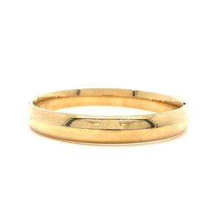 9K Yellow Gold Plain Bangle