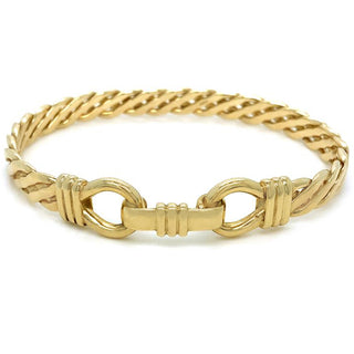 9K Yellow Gold Twist Bangle