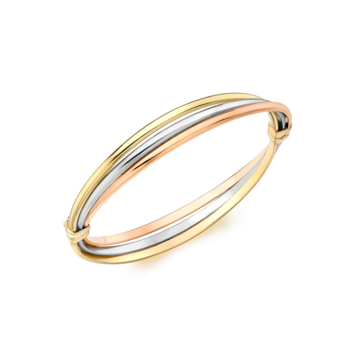 9K 3 Colour Gold Russian Bangle Sonny s Jewellers