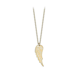 9ct Yellow Gold Angel Wing Necklace