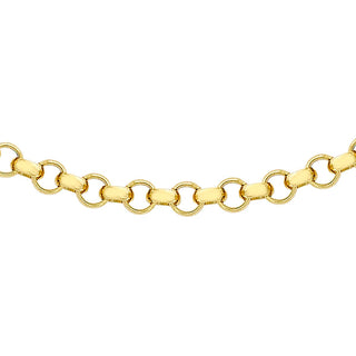 9K Yellow Gold 100 Round Belcher Chain /16’’