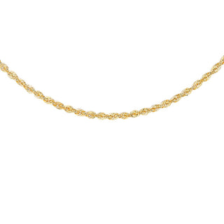 9K Yellow Gold 2mm Rope Chain /18’’