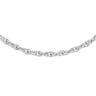 9K White Gold Prince Of Wales Chain /18’’