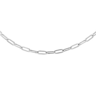 9K White Gold 2.3mm Paper Chain /18"