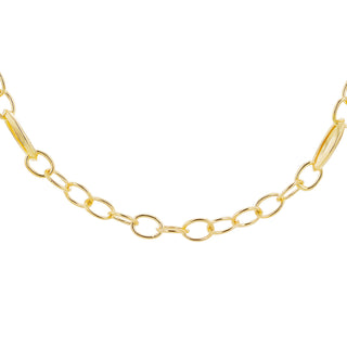 9K Yellow Gold Oval Belcher Chain/ 24"