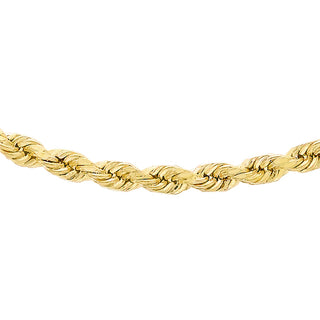 9K Yellow Gold 60 Hollow DC Rope Chain/ 20"