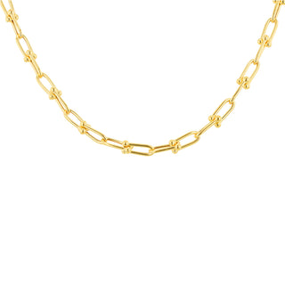 9K Yellow Gold Industrial Chain/ 22"