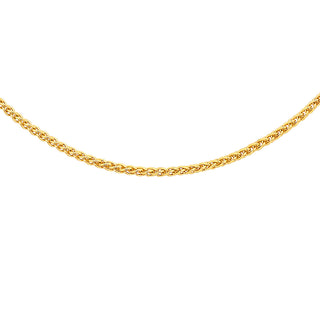 9K Yellow Gold Mini Spiga Chain /18"-20"