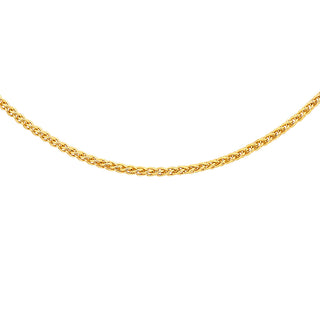 9K Yellow Gold Mini Spiga Chain/ 18"