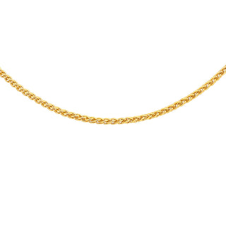 9K Yellow Gold Mini Spiga Chain/ 20"