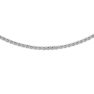 9K White Gold 030 Spiga Chain/ 20"