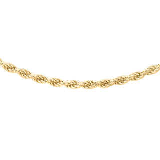 9K Yellow Gold Rope Chain/ 22"