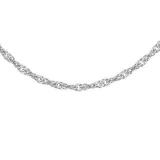 9K White Gold 30 Twist Curb Chain