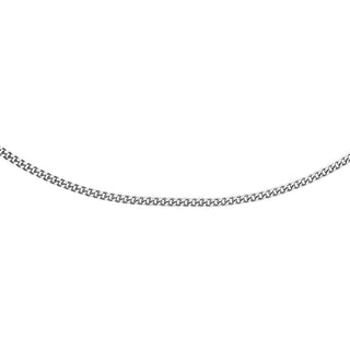 9K White Gold 20 Diamond Cut Curb Chain/ 16"