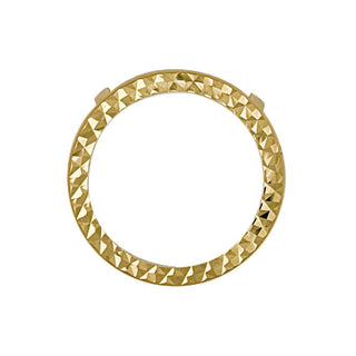 9K Yellow Gold Half Bezel Pendant