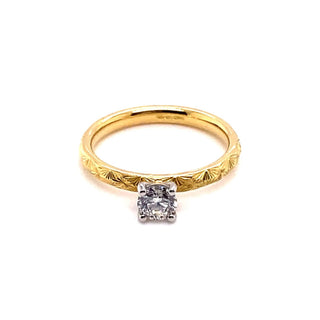 18ct Yellow Gold 0.40ct Diamond Solitaire Engagement Ring