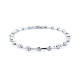 18K White Gold Diamond Bracelet