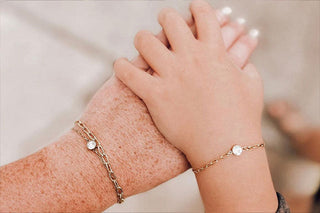 mother and daughter permanent bracelets