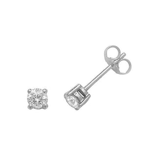 18K White Gold 0.50ct Diamond Stud Earrings