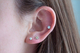 stacked stud earrings