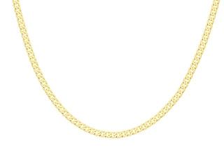 9ct Yellow Gold DC 5.7mm Curb Chain 18"