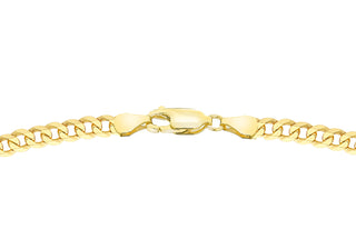 9ct Yellow Gold DC 5.7mm Curb Chain 18"